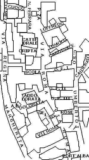 Mappa del Centro storico di Trevico