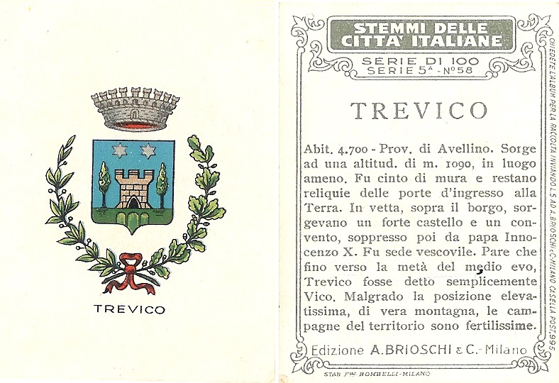Figurina Brioschi del 1920 Trevico