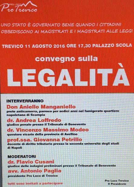 Convegno sulla legalità