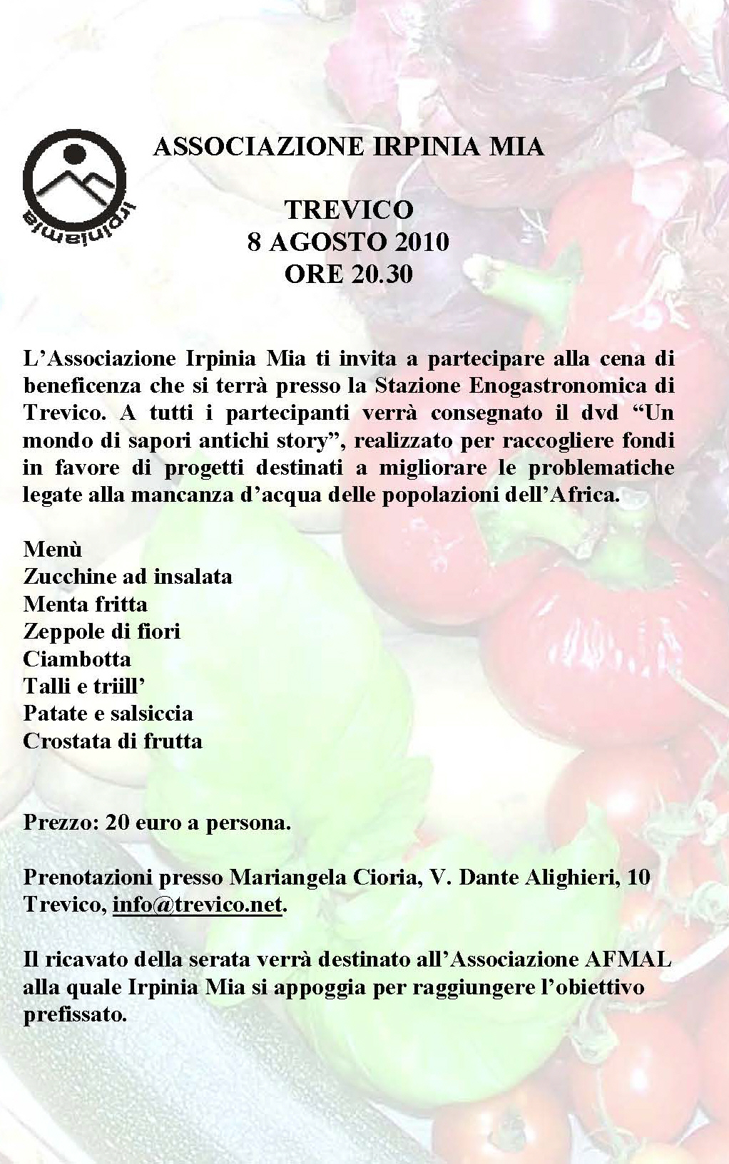 Cena di beneficenza