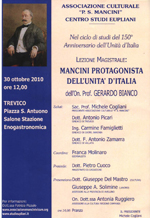 Mancini protagonista dell´Unità d´Italia